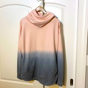 Calia dip dye a ombré cowl neck style hoodie XL GUC